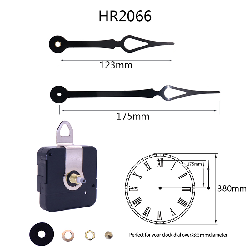 HR1688-17mm samm musta kella liikumine ja HR2066 käekäik